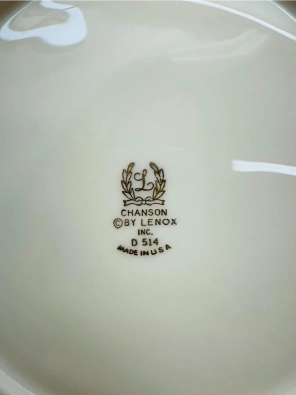 LENOX CHANSON D 514 Dinnerware Replacements Vintage 3 Pc (8 in & 6 in)